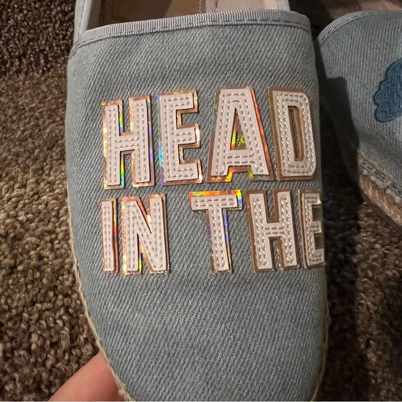 SAM EDELMAN CIRCUS Head In The Clouds Espadrille Sz 8.5 light denim - Picture 6 of 12